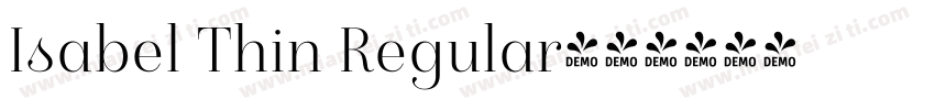 Isabel Thin Regular字体转换